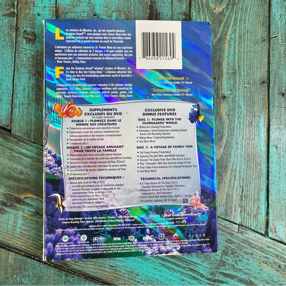 Finding Nemo 2-Disc Collector's Edition DVD - Picture 3 of 4